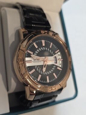 55. BIBI Chronometer Watch - Black and Rose Gold